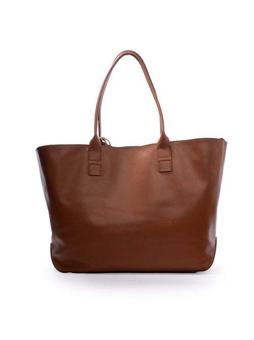 Borsa Shopping Script Media in pelle Cuoio scuro HOGAN | KBW01TA0300 TZPS003